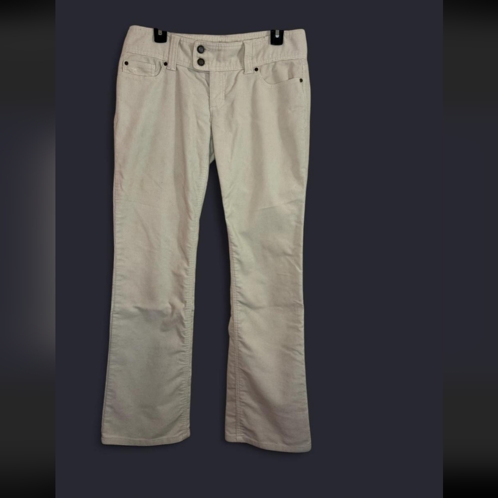 vintage cream abercrombie and fitch corduroy bootcut jeans